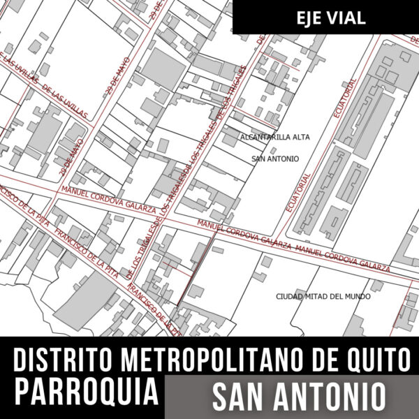 SAN ANTONIO EJE VIAL CALLES