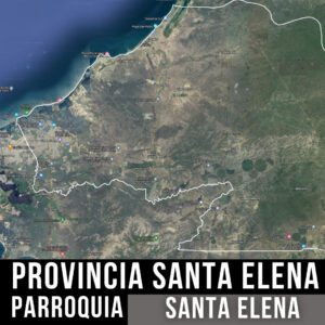 PROVINCIA SANTA ELENA PARROQUIA SANTA ELENA MAPA TOPOGRAFICO CURVAS DE NIVEL