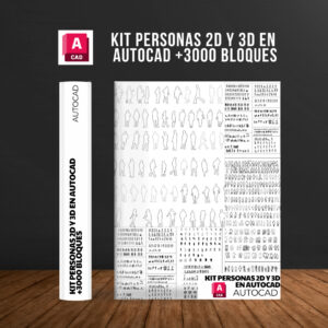 KIT DE PERSONAS +3000 BLOQUES DE PERSONAS DE AUTOCAD 2D Y 3D