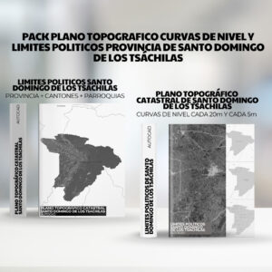 PACK PLANO TOPOGRAFICO CURVAS DE NIVEL SANTO DOMINGO DE LOS TSACHILAS