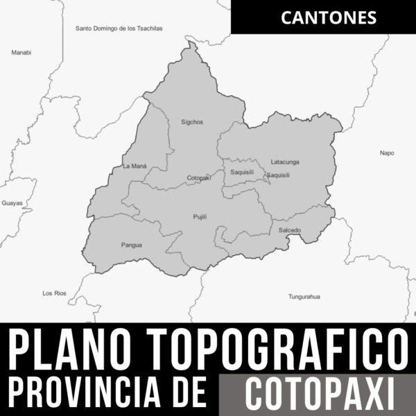 Cotopaxi al Detalle_ Plano Topográfico con Curvas de Nivel y Límites Políticos