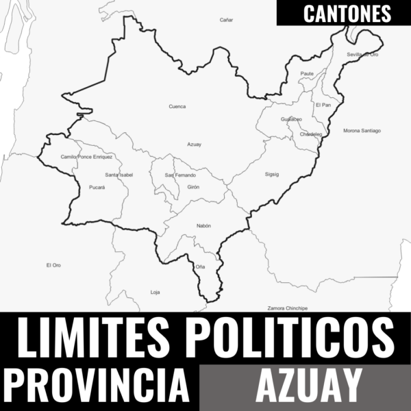 CANTONES PLANO CATASTRAL GEO-REFERENCIADO DE LA PROVINCIA DEL AZUAY