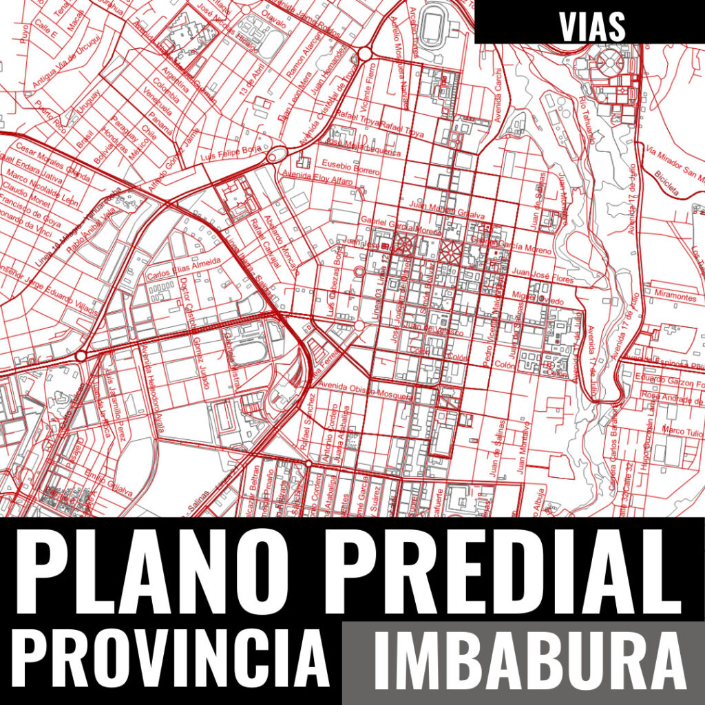 VIAS MAPA CATASTRAL DE IMBABURA